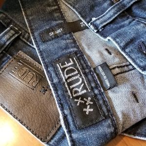 Rude long shorts blue jeans in great shape size 34